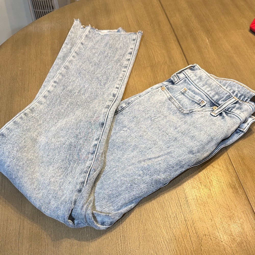 Banana Republic Light Wash High Rise Slim Straight Leg Jeans- Size 31